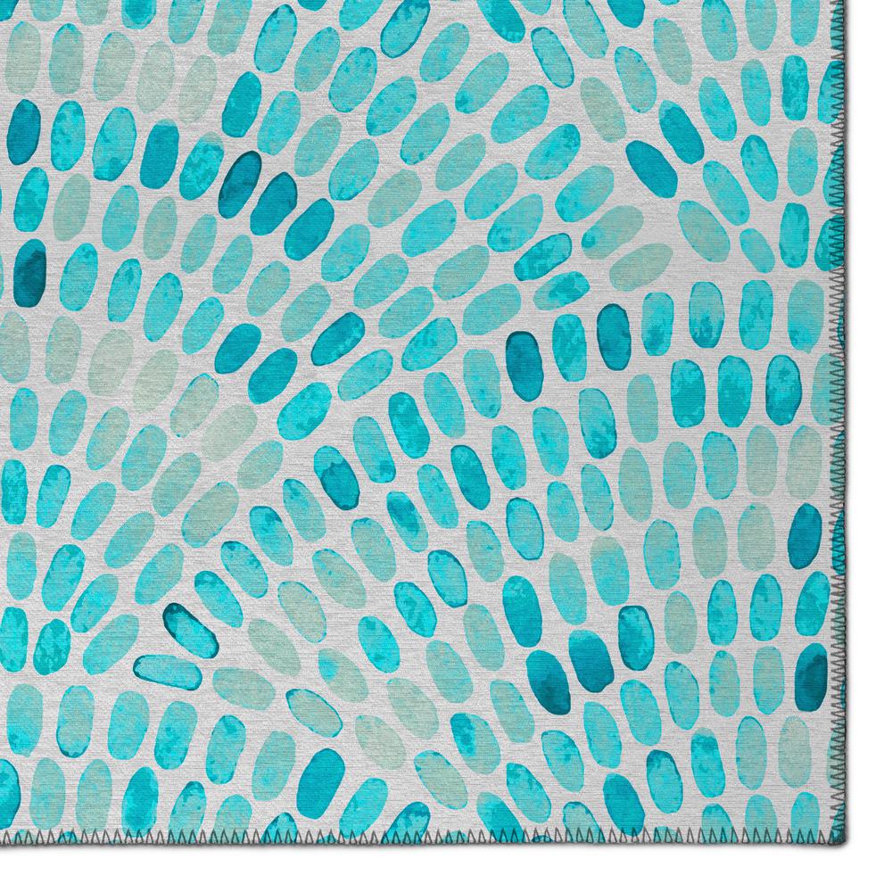 Indoor/Outdoor Surfside ASR37 Aqua Washable 3' x 5' Rug