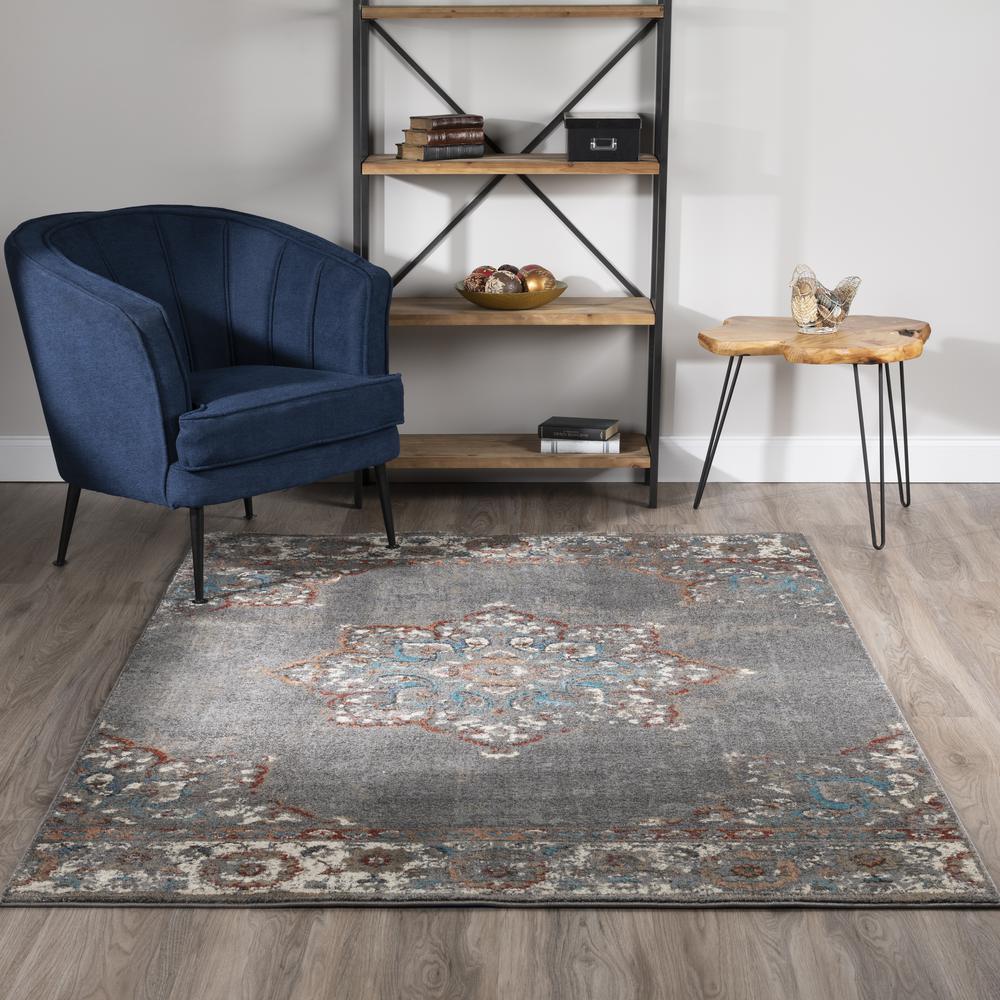 Sheffield 34 Grey 7'10"X10'7", Area Rug