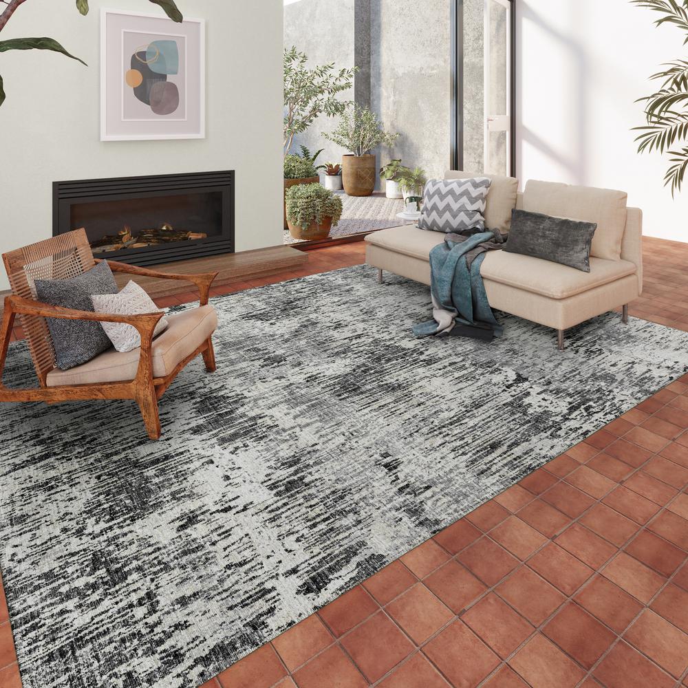 Indoor/Outdoor Accord AAC31 Gray Washable 8' x 10' Rug