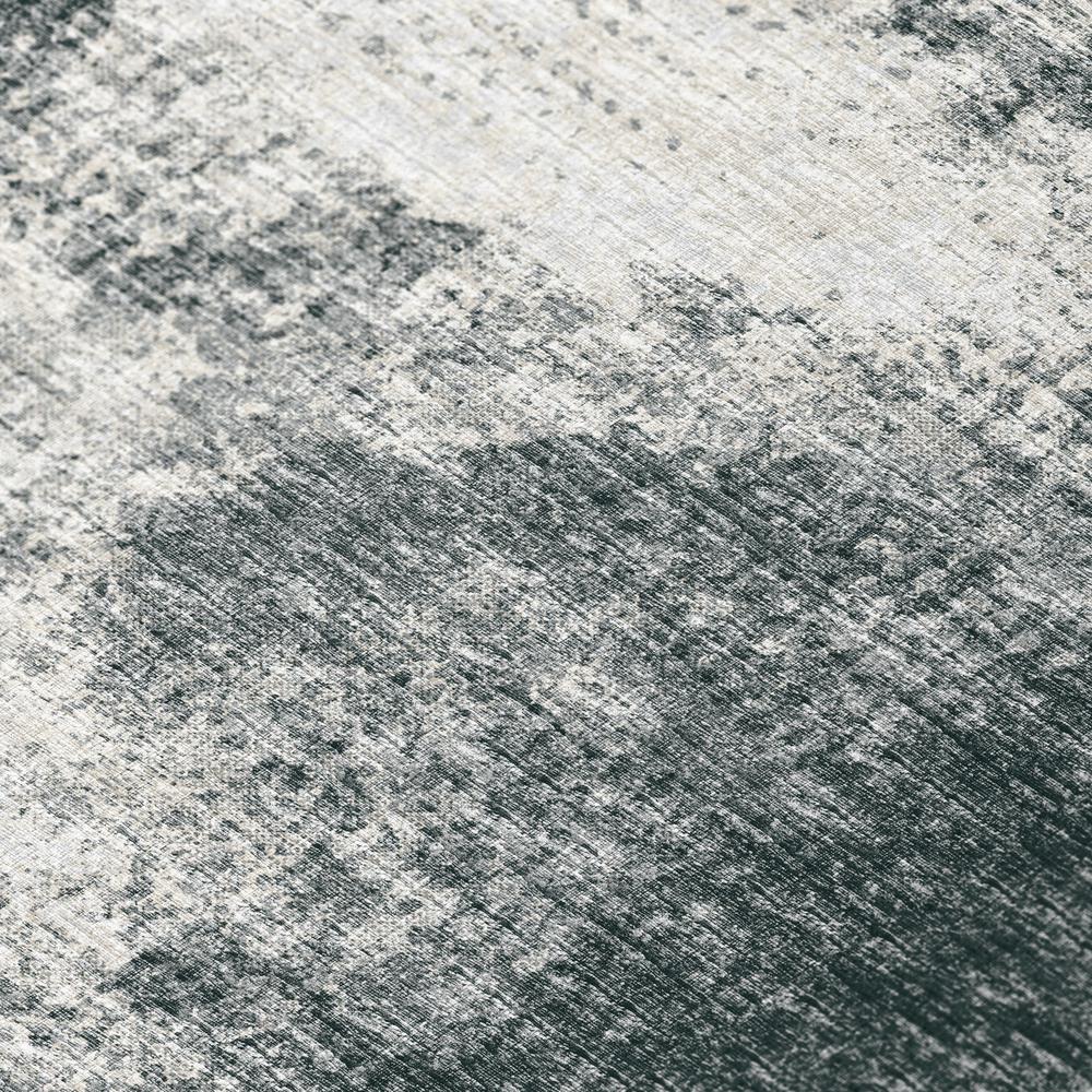 Rylee Black Transitional Abstract 9' x 12' Area Rug Black ARY31