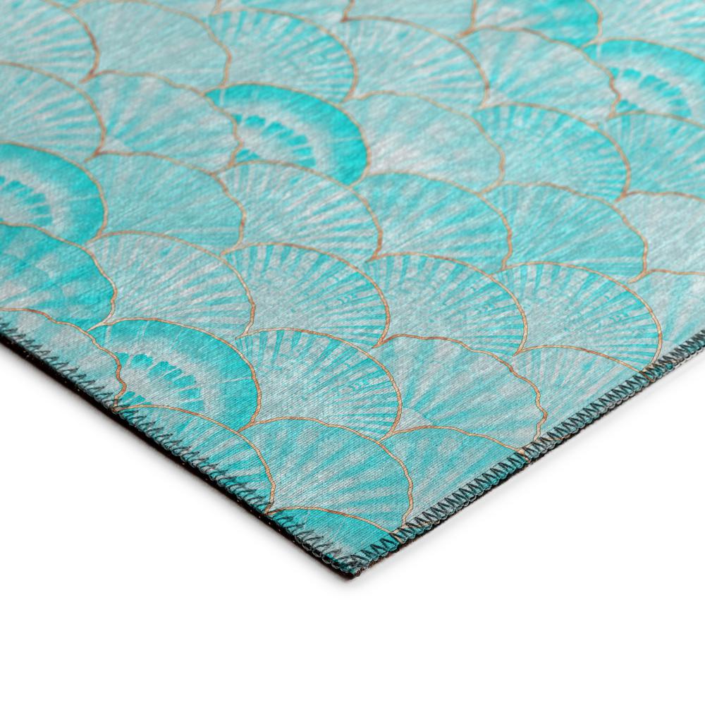 Indoor/Outdoor Surfside ASR32 Aqua Washable 3' x 5' Rug