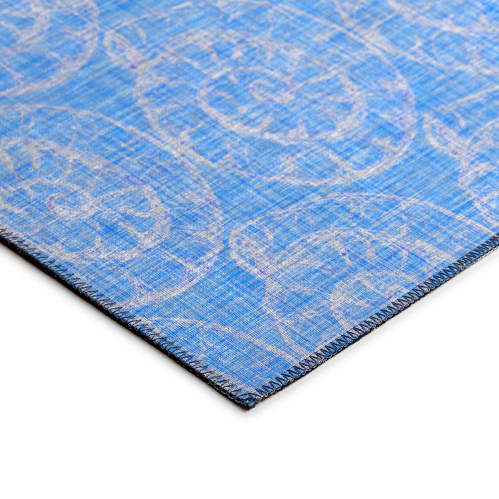 Indoor/Outdoor Surfside ASR41 Blue Washable 3' x 5' Rug