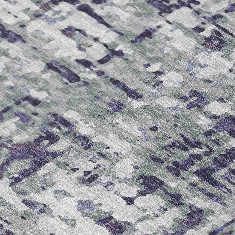 Bravado Purple Contemporary Abstract 9' x 12' Area Rug Purple ABV35