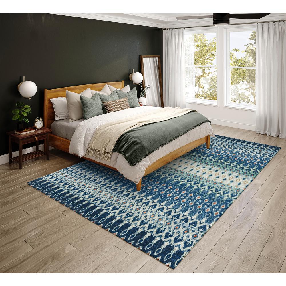 Bravado Seaglass Transitional Ikat 5' x 7'6" Area Rug Seaglass ABV31