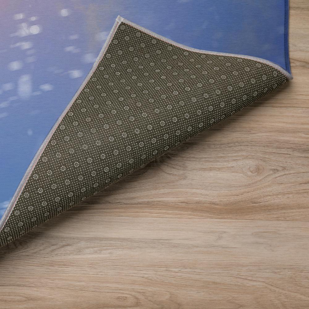 Indoor/Outdoor Cozy Winter ACW31 Blue Washable 3' x 5' Rug