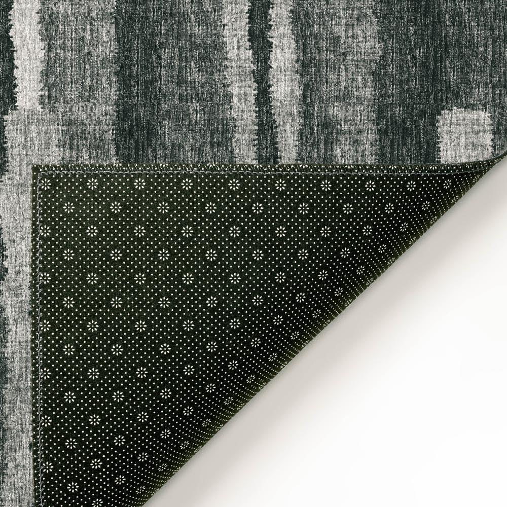 Bravado Shadow Contemporary Striped 9' x 12' Area Rug Shadow ABV37