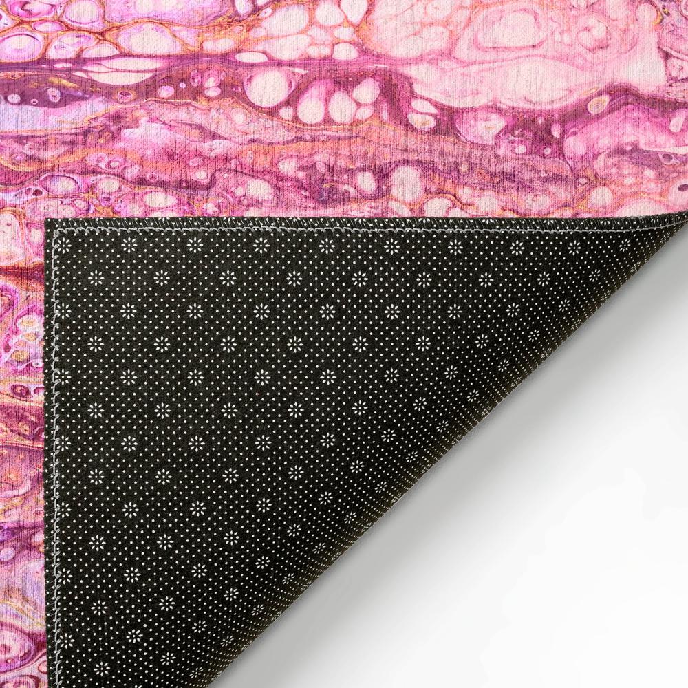 Karina Berry Modern Abstract 3' x 5' Area Rug Berry AKC46