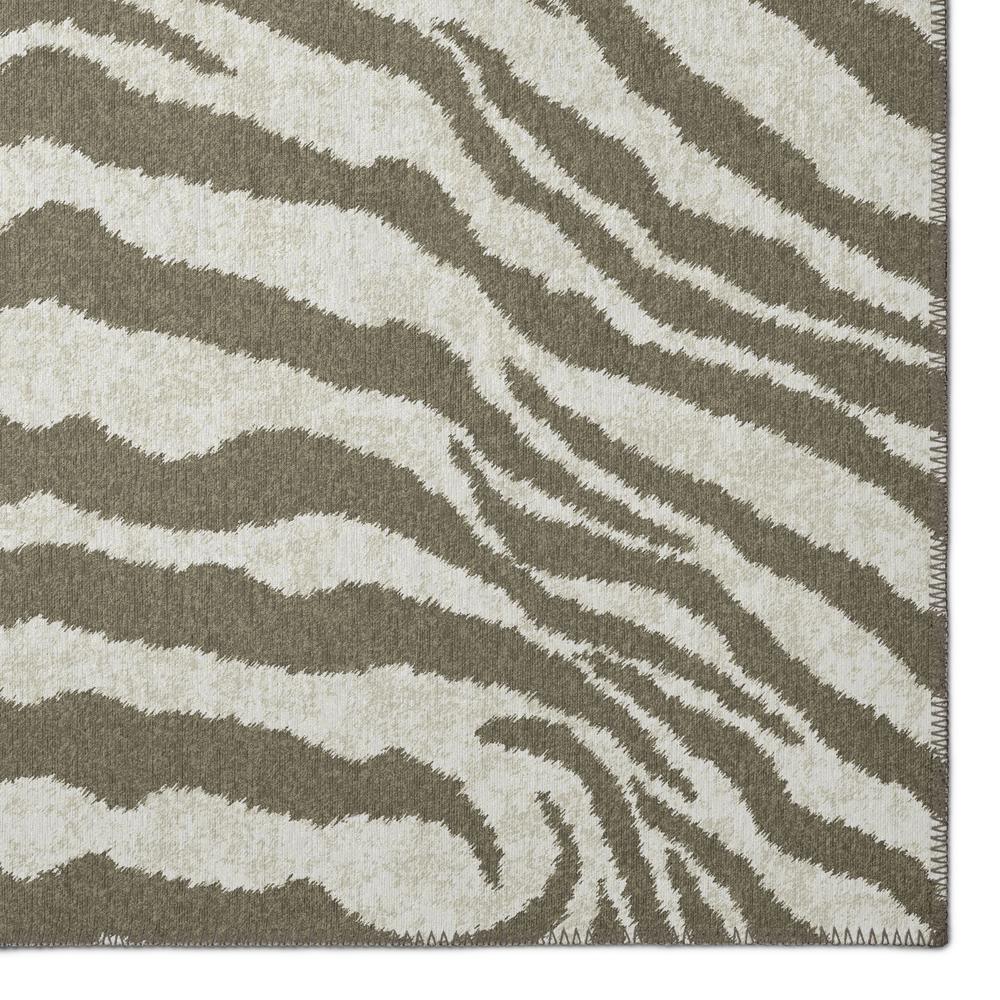 Safari Taupe Animal Animal Print 3' x 5' Area Rug Taupe ASF31