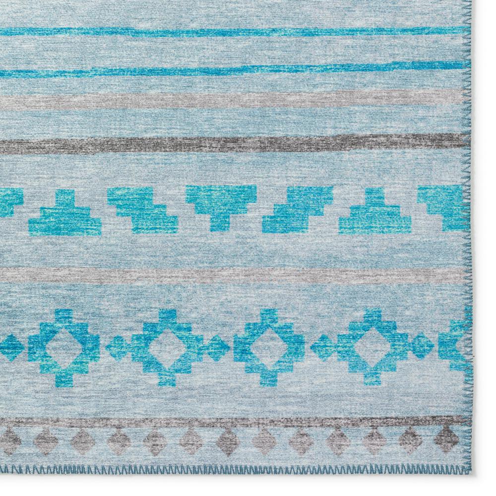 Yuma Turquoise Bohemian Southwest 3' x 5' Area Rug Turquoise AYU40