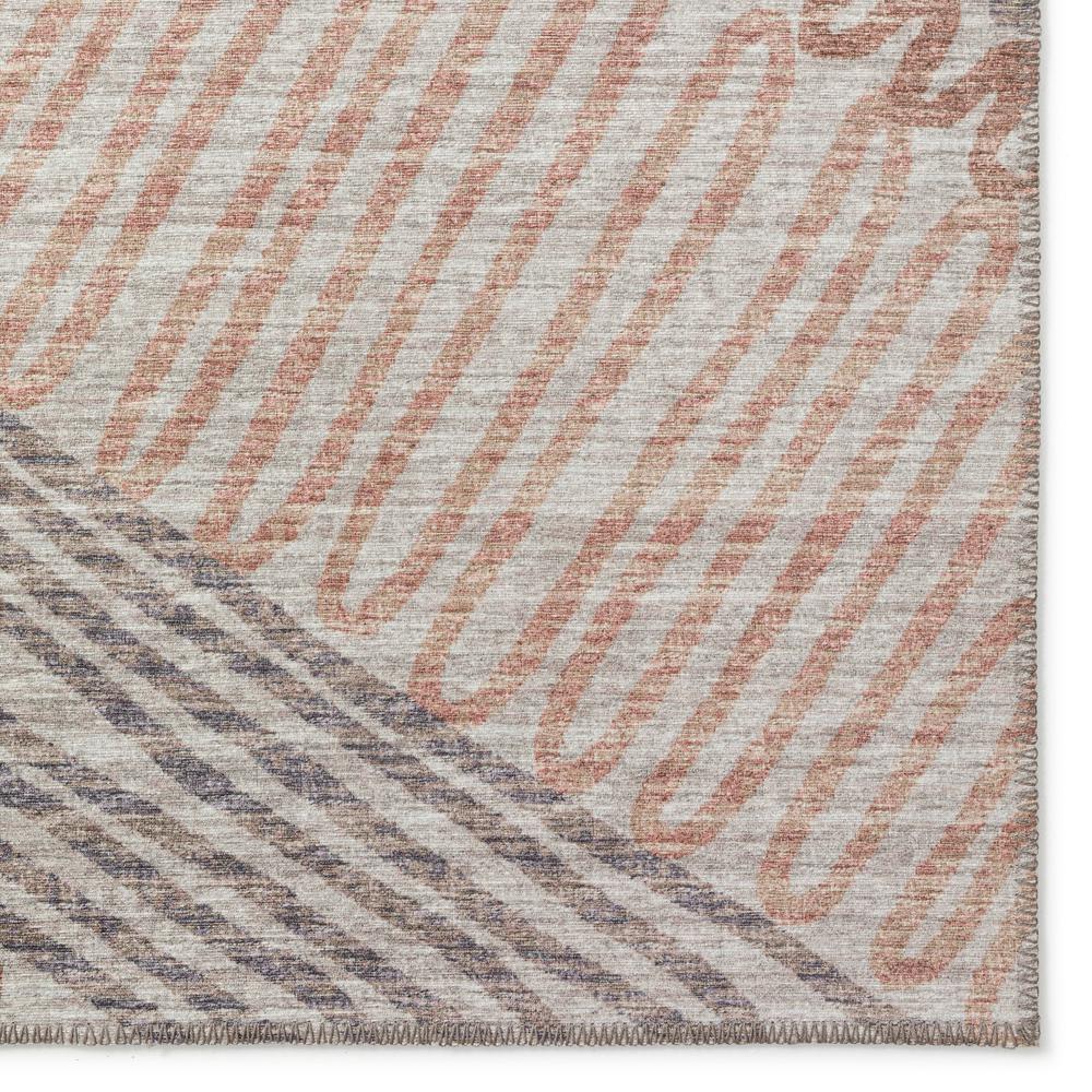 Yuma Mocha Transitional Abstract 3' x 5' Area Rug Mocha AYU41