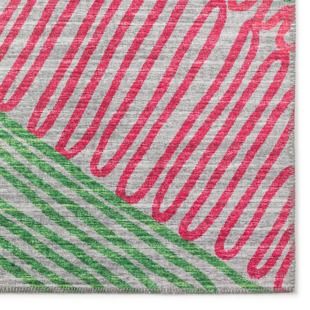 Yuma Pink Transitional Abstract 3' x 5' Area Rug Pink AYU41