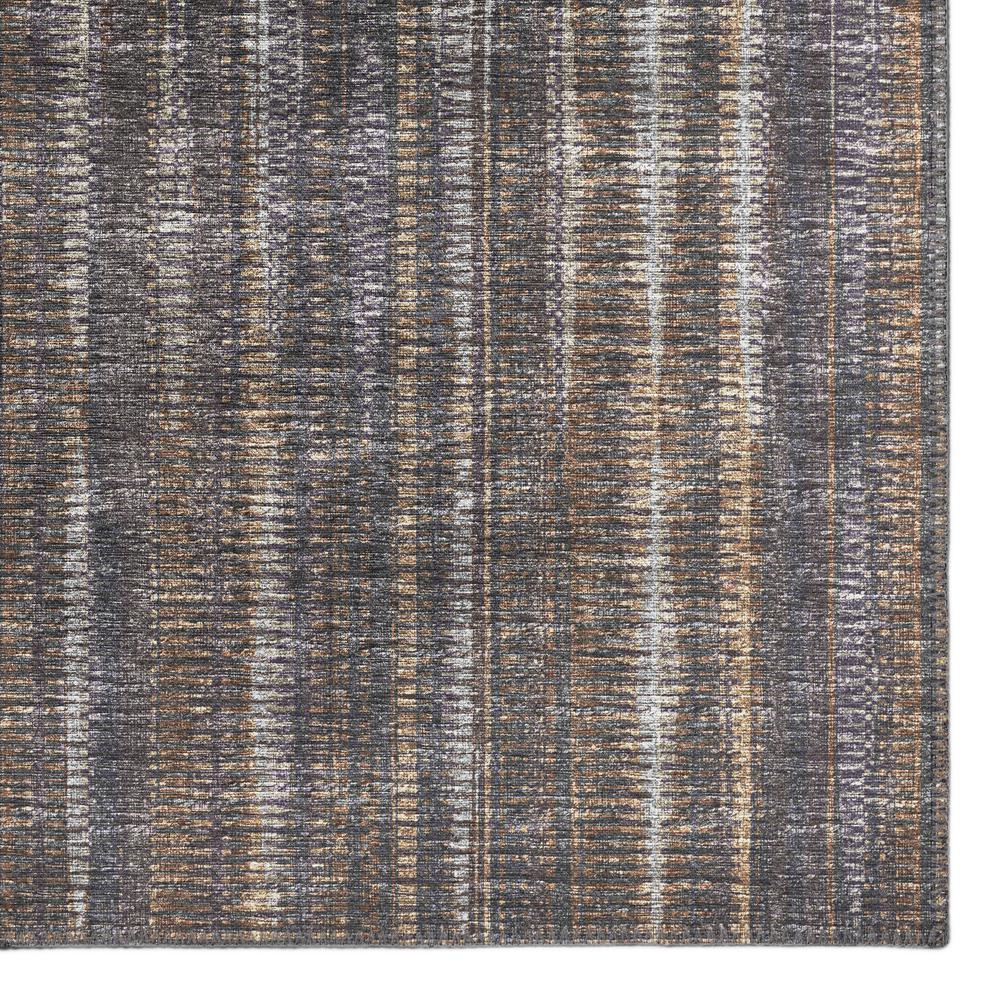Waverly Brown Contemporary Striped 3' x 5' Area Rug Brown AWA31