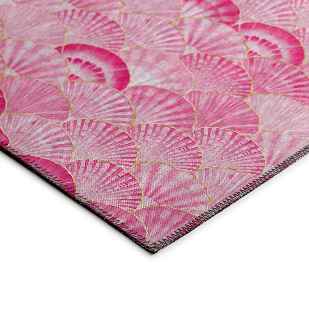 Indoor/Outdoor Surfside ASR32 Pink Washable 5' x 7'6" Rug