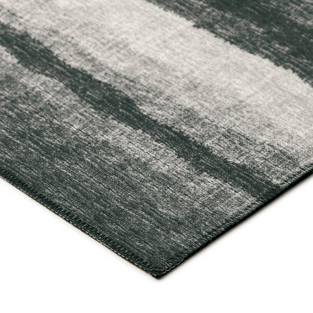 Bravado Shadow Contemporary Striped 3' x 5' Area Rug Shadow ABV37