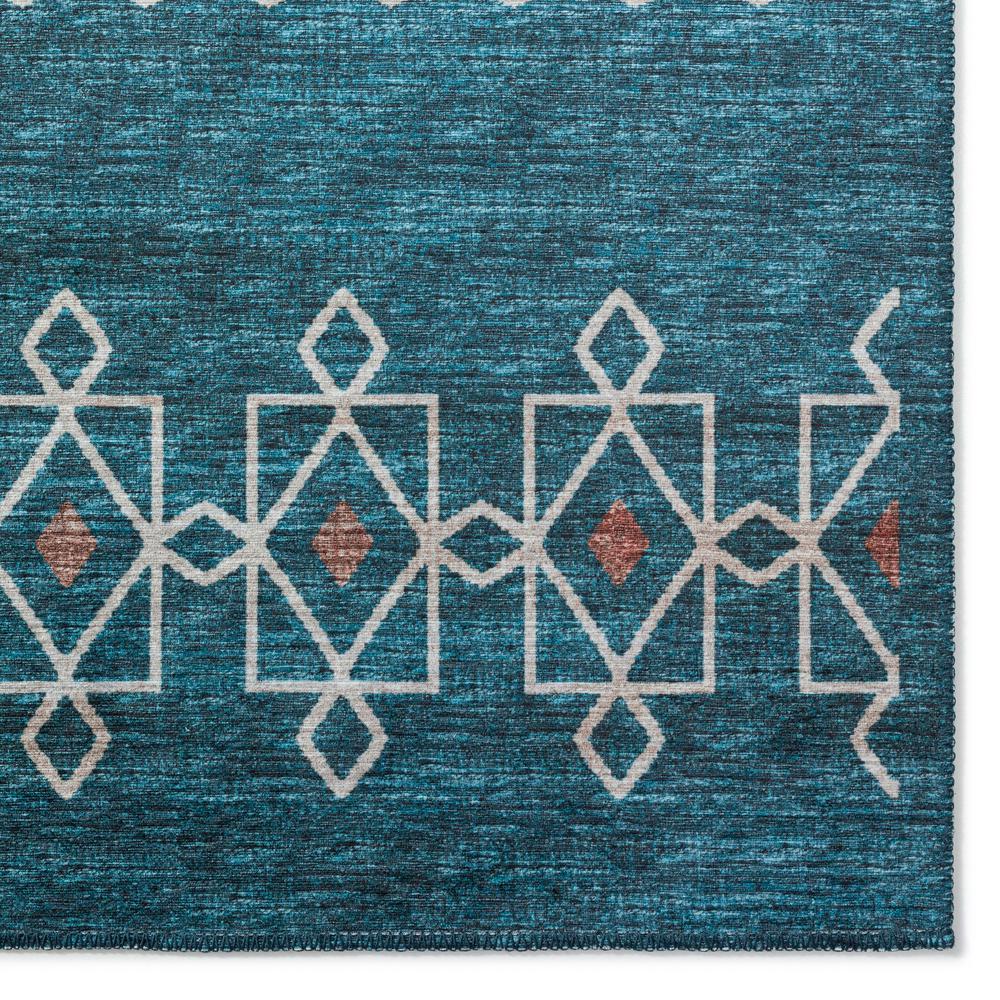 Yuma Blue Transitional Southwest 3' x 5' Area Rug Blue AYU33