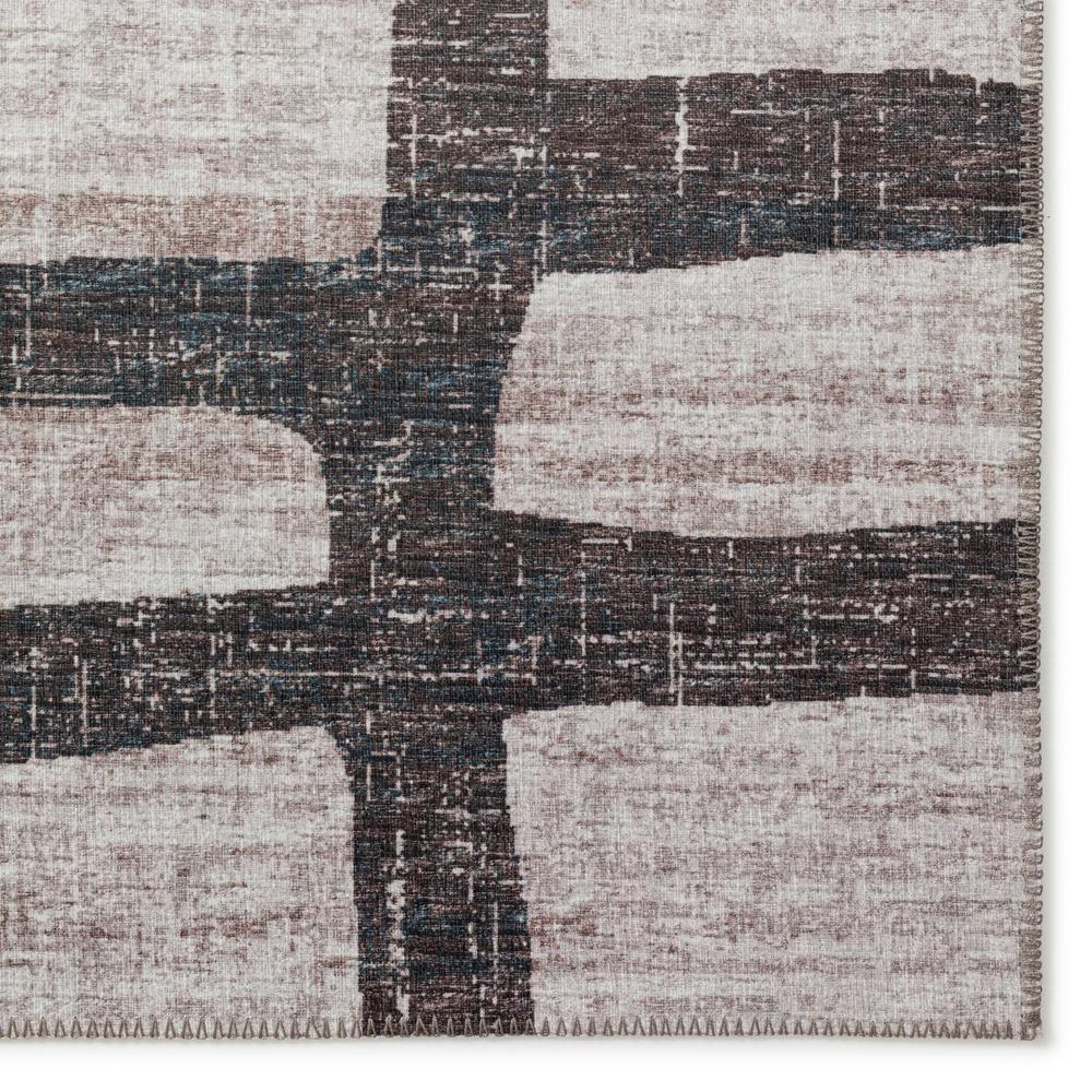 Yuma Gray Contemporary Geometric 3' x 5' Area Rug Gray AYU34