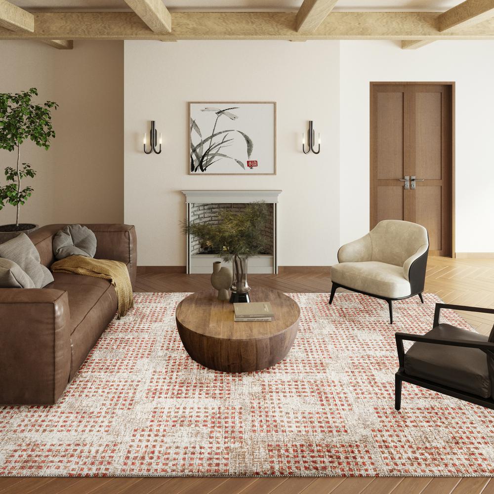 Eleanor Spice Contemporary Geometric 8' x 10' Area Rug Spice AER31