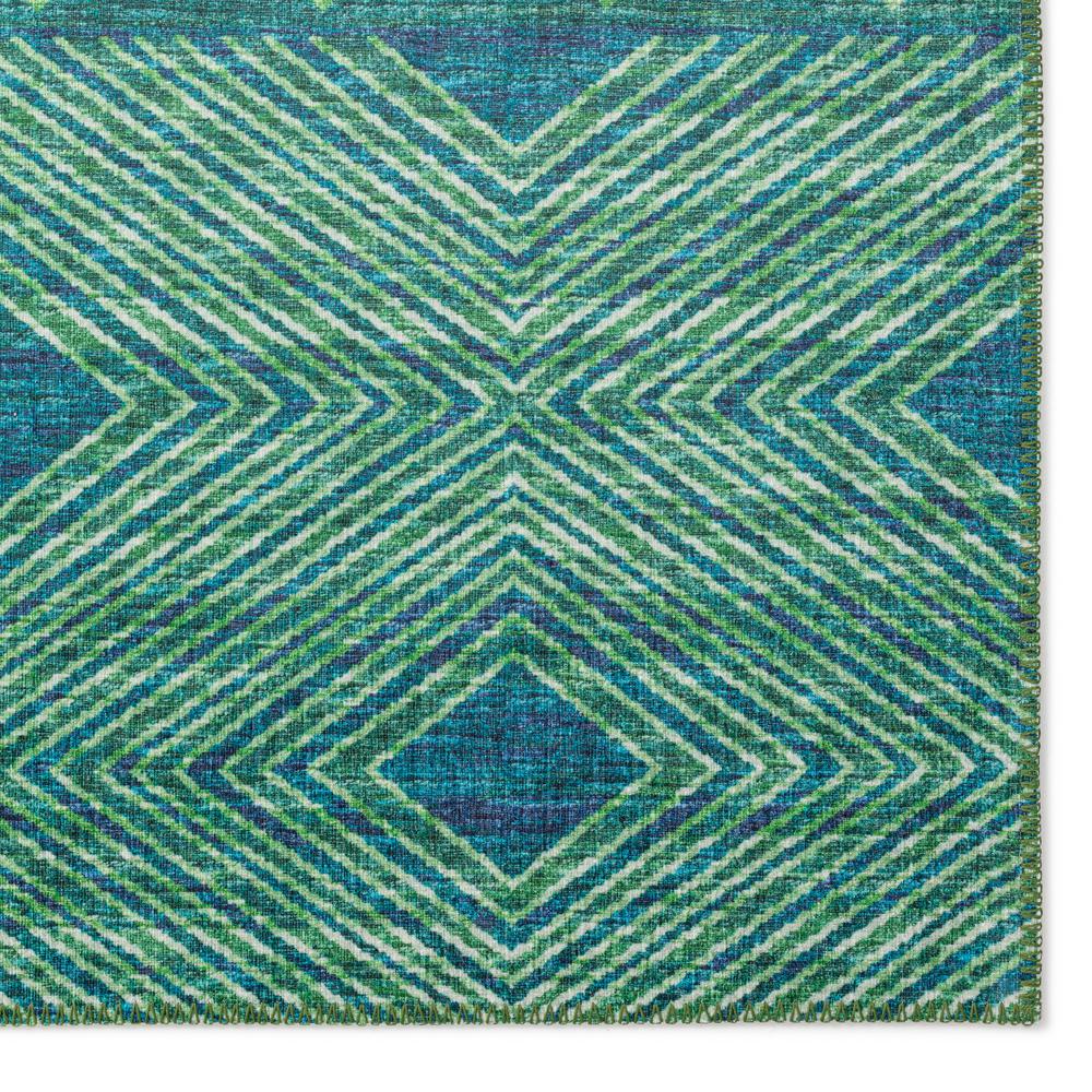 Yuma Green Transitional Southwest 3' x 5' Area Rug Green AYU31