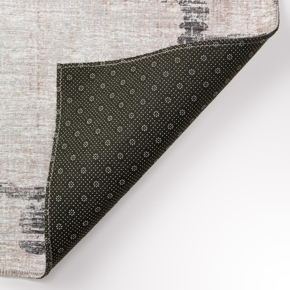 Yuma Taupe Transitional Trellis 3' x 5' Area Rug Taupe AYU45