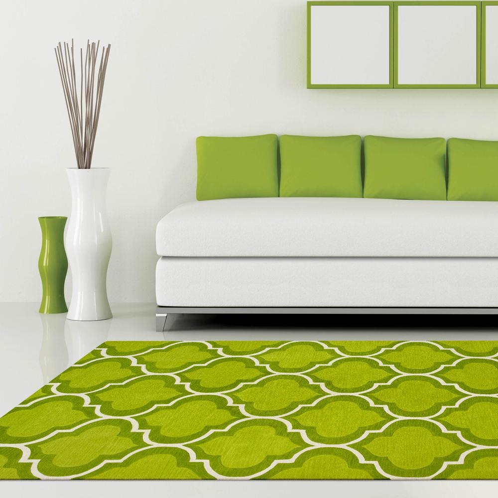 Optics 32 Green 9'X13', Area Rug