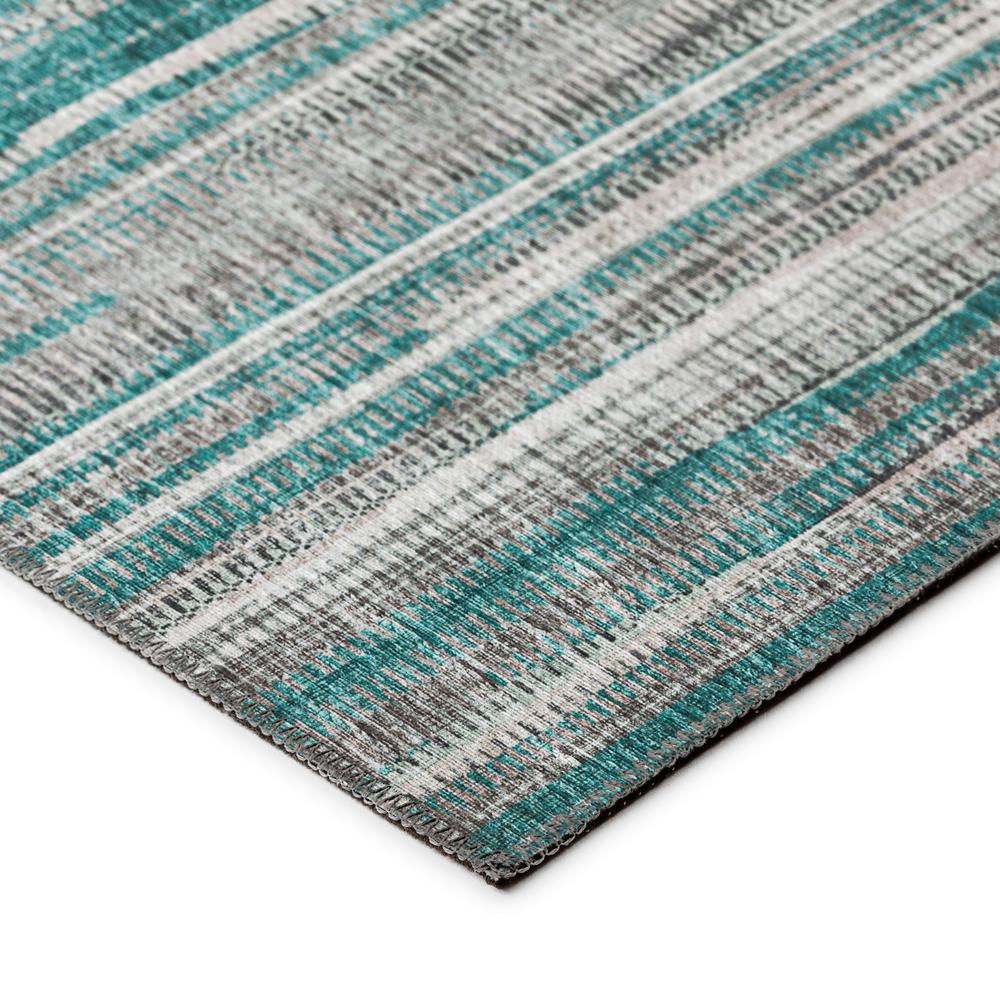 Waverly Peacock Contemporary Striped 5' x 7'6" Area Rug Peacock AWA31