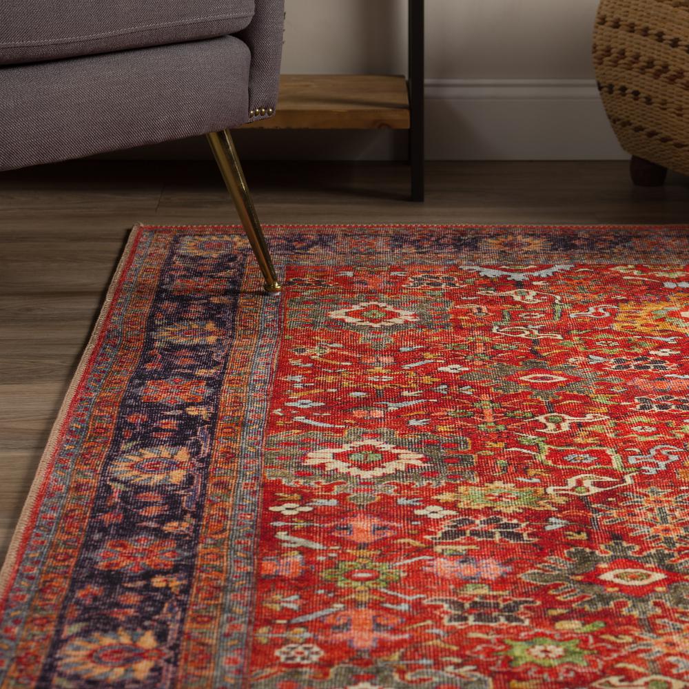 Kensington AKE39PA8X10 Red, Area Rug