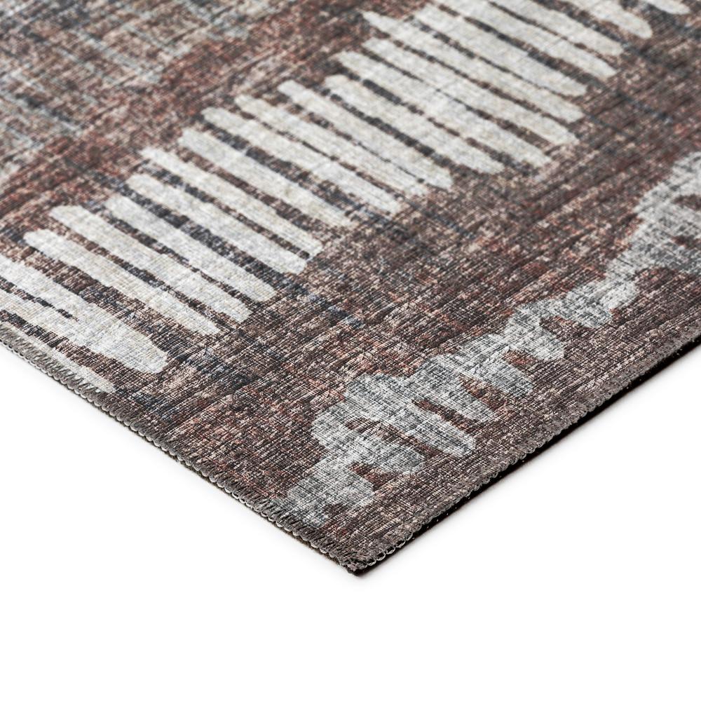 Rylee Brown Transitional Striped 5' x 7'6" Area Rug Brown ARY34