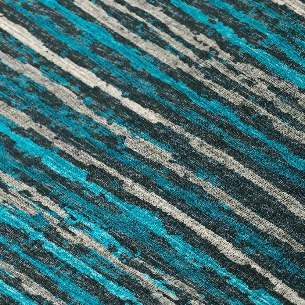 Bravado Peacock Contemporary Stripe 5' x 7'6" Area Rug Peacock ABV34