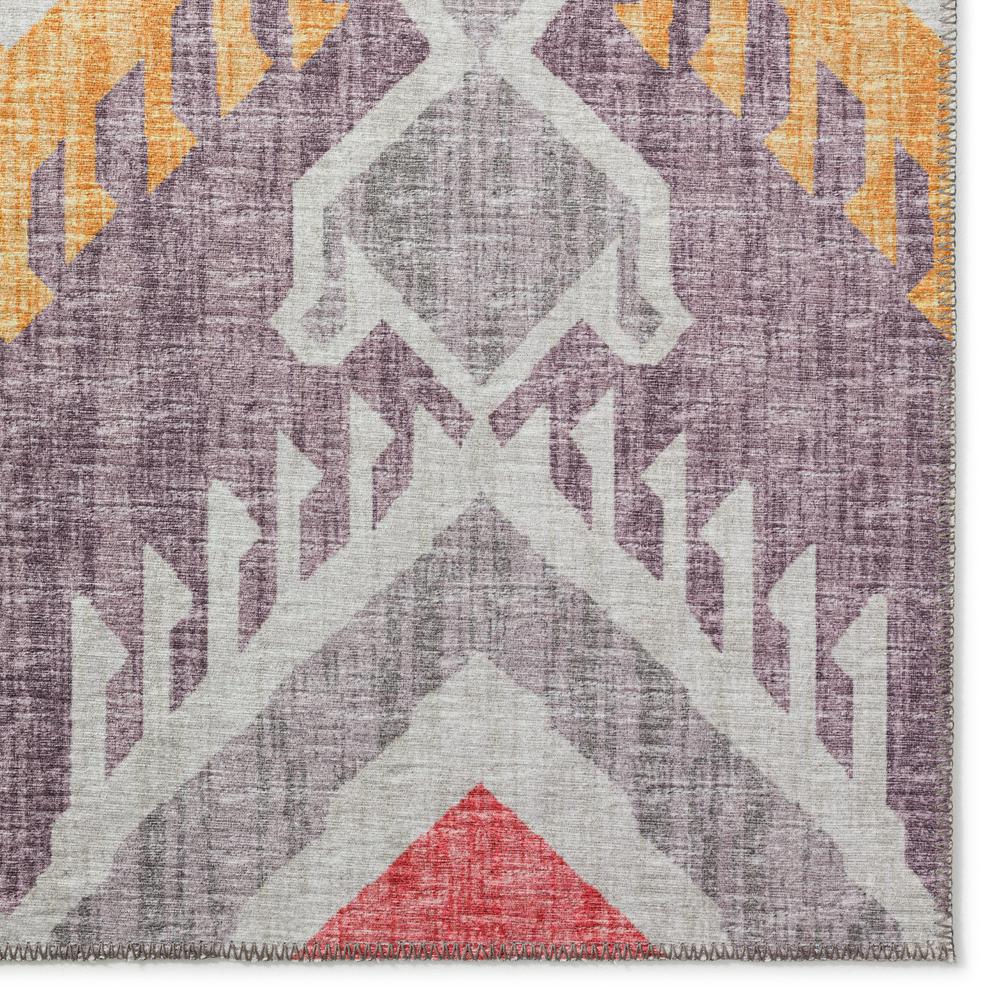 Yuma Purple Bohemian Ikat 5' x 7'6" Area Rug Purple AYU32