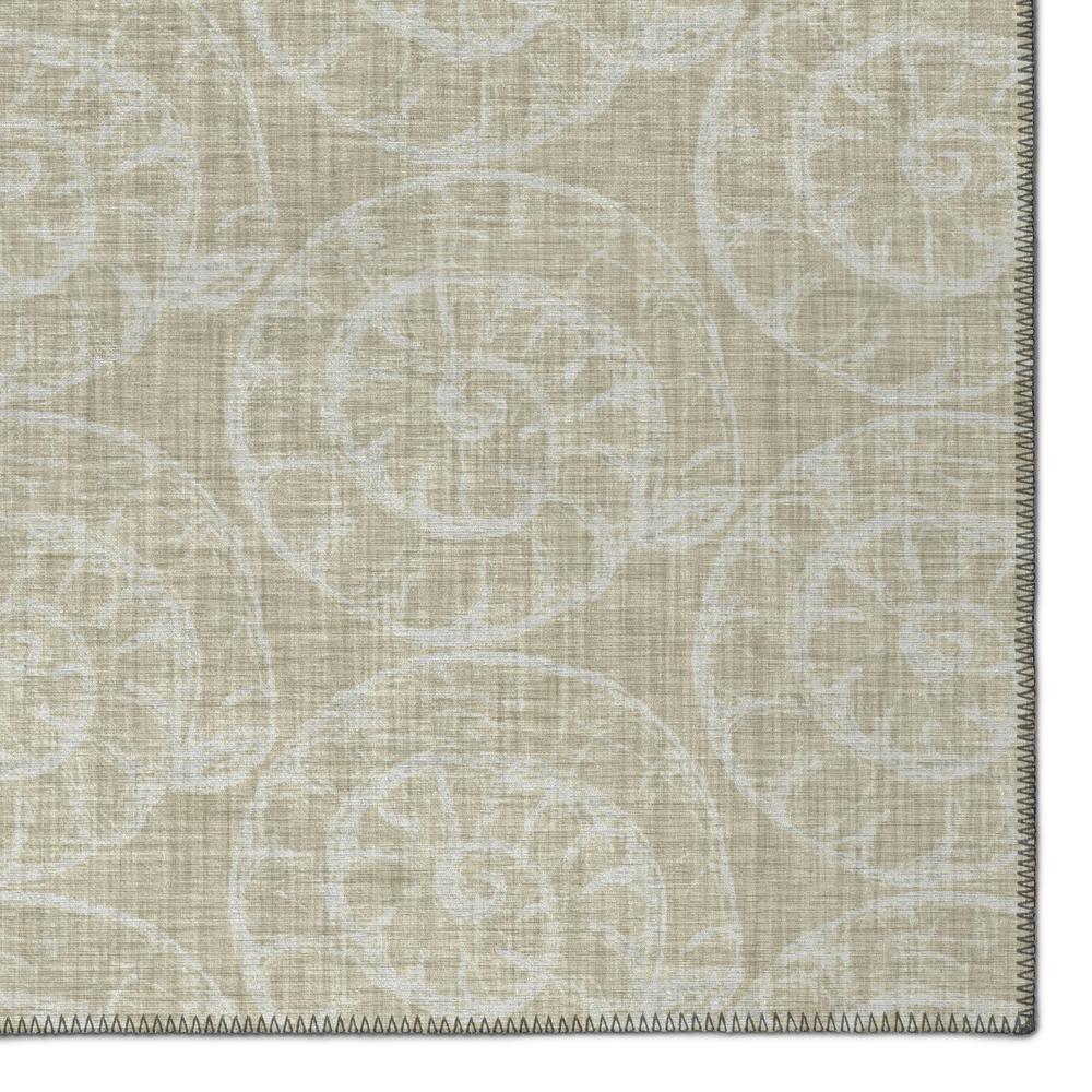 Indoor/Outdoor Surfside ASR41 Beige Washable 8' x 8' Round Rug