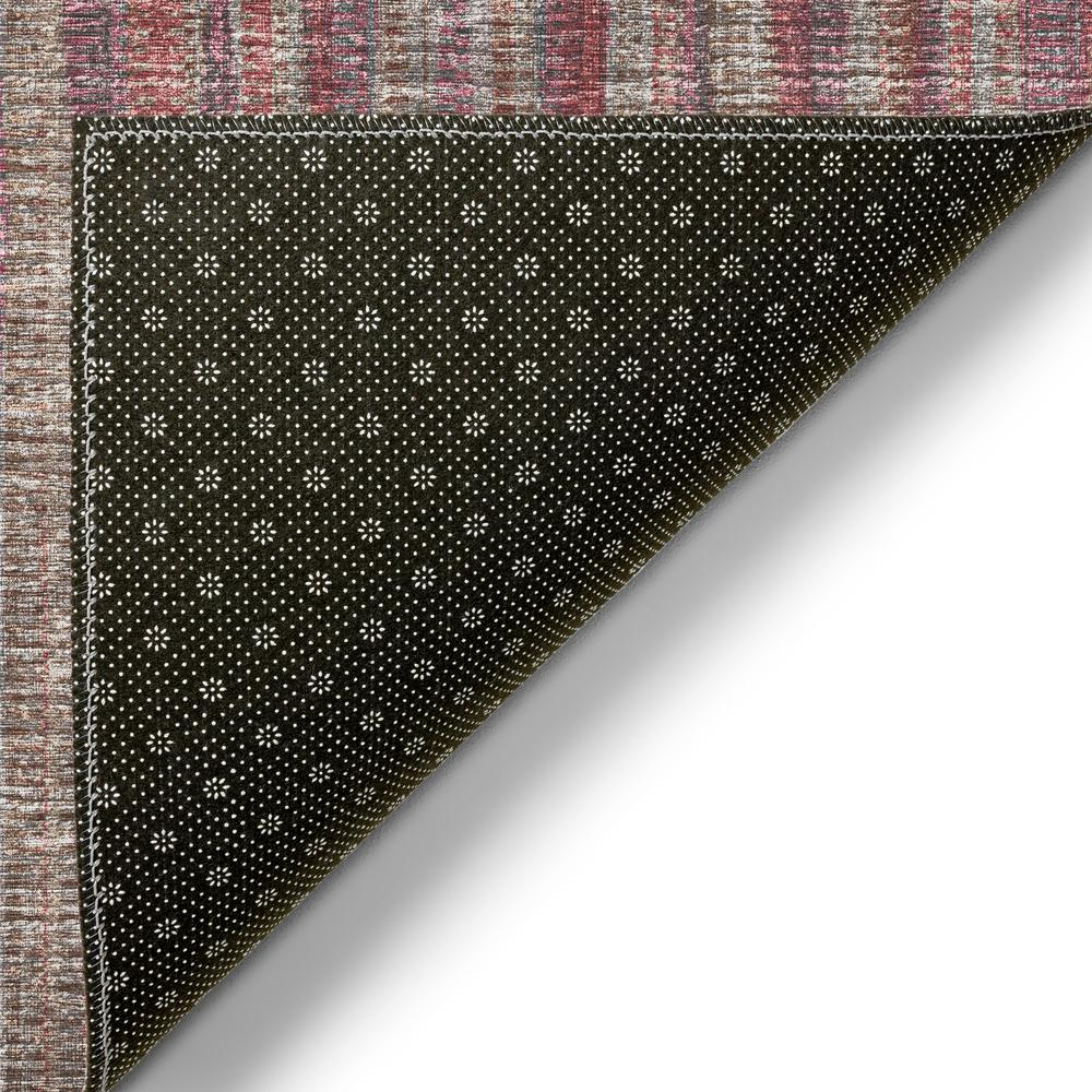 Waverly Burgundy Contemporary Striped 5' x 7'6" Area Rug Burgundy AWA31