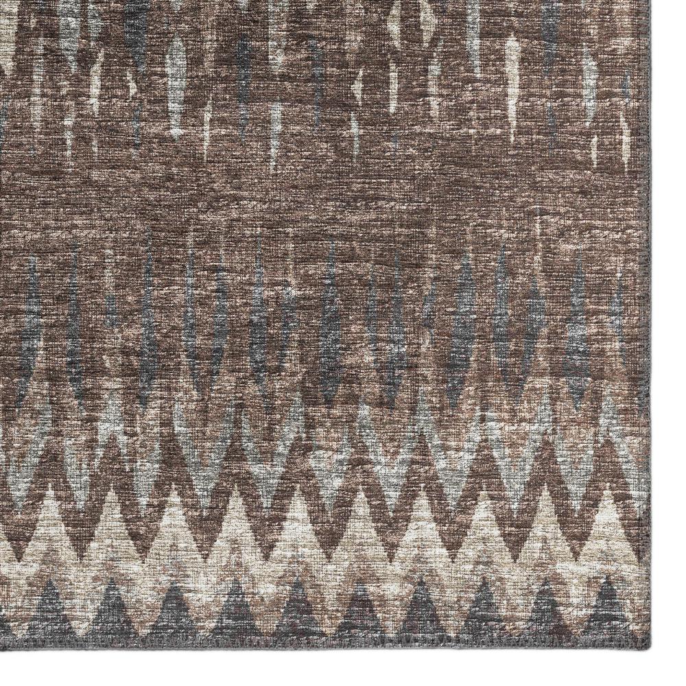 Rylee Brown Transitional Chevron 5' x 7'6" Area Rug Brown ARY35