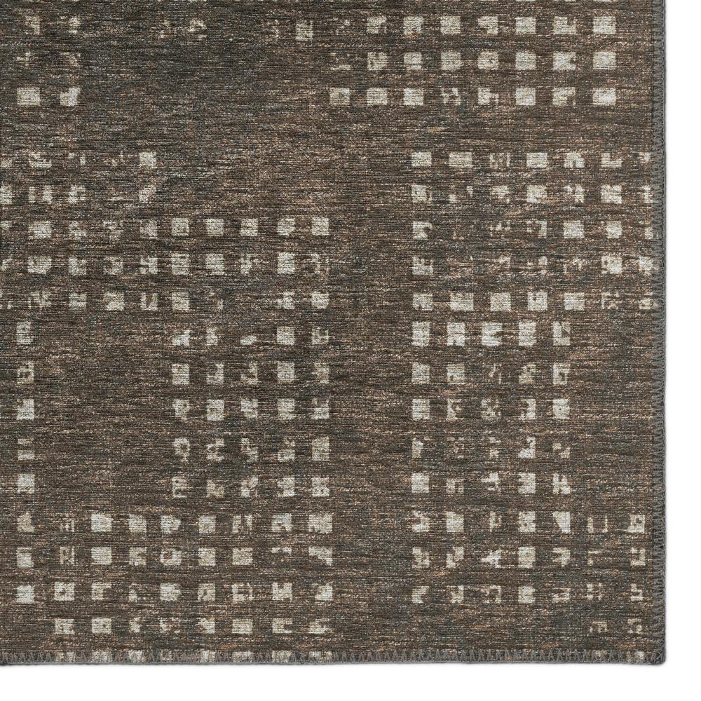 Eleanor Brown Contemporary Geometric 5' x 7'6" Area Rug Brown AER31