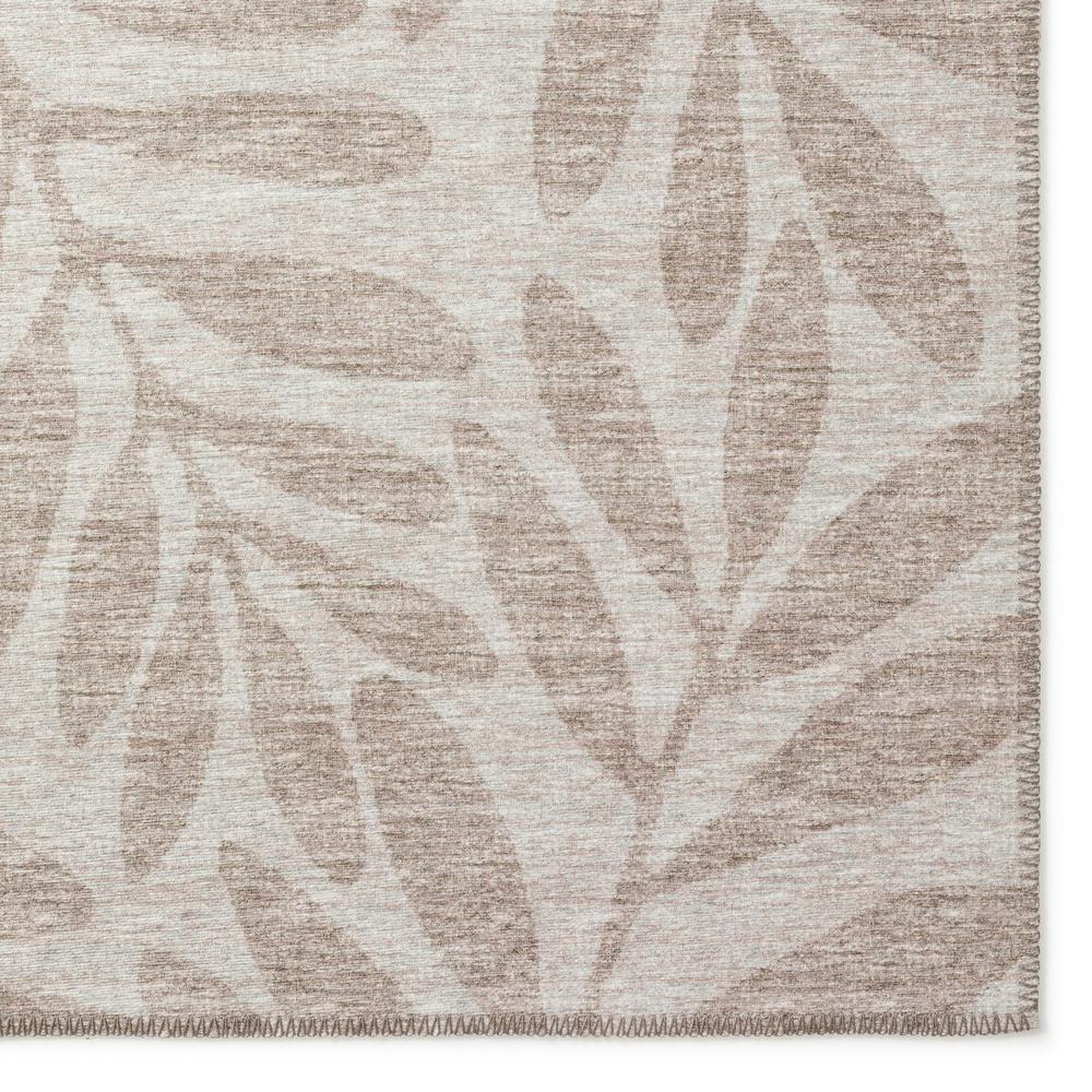 Yuma Taupe Coastal Floral 8' x 8' Area Rug Taupe AYU35