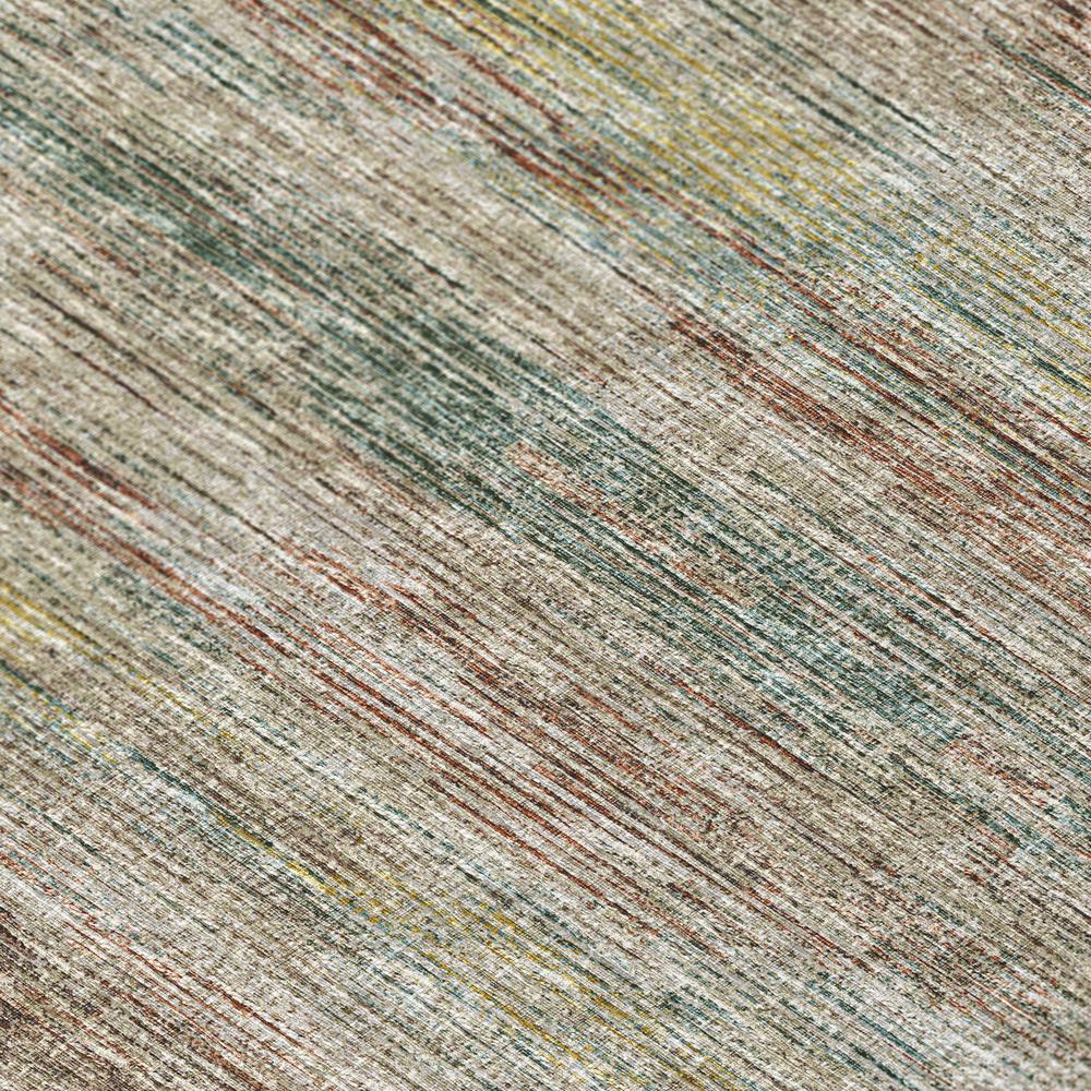 Marston Multi Transitional Striped 8' x 8' Round Rug Multi AMA31