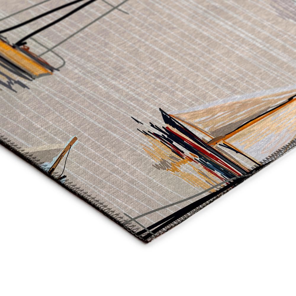 Indoor/Outdoor Harpswell AHP38 Pearl Washable 8' x 10' Rug