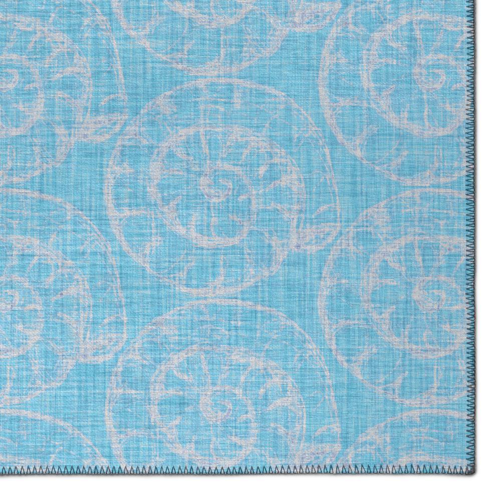 Indoor/Outdoor Surfside ASR41 Aqua Washable 8' x 10' Rug