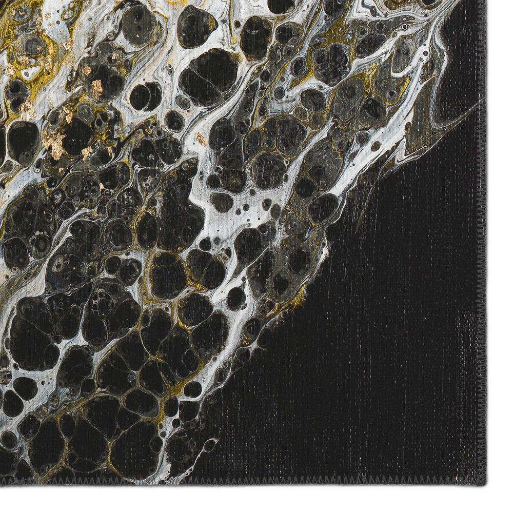 Karina Midnight Modern Abstract 8' x 8' Area Rug Midnight AKC43