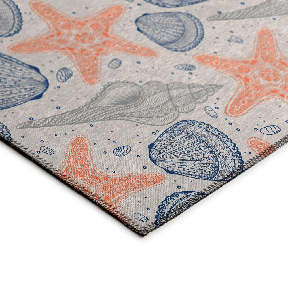 Indoor/Outdoor Surfside ASR34 Peach Washable 8' x 10' Rug