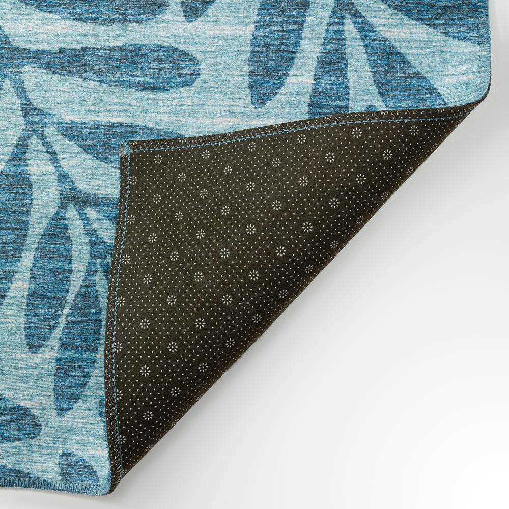 Yuma Blue Coastal Floral 8' x 8' Area Rug Blue AYU35