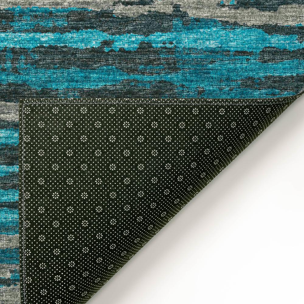 Bravado Peacock Contemporary Stripe 8' x 10' Area Rug Peacock ABV34