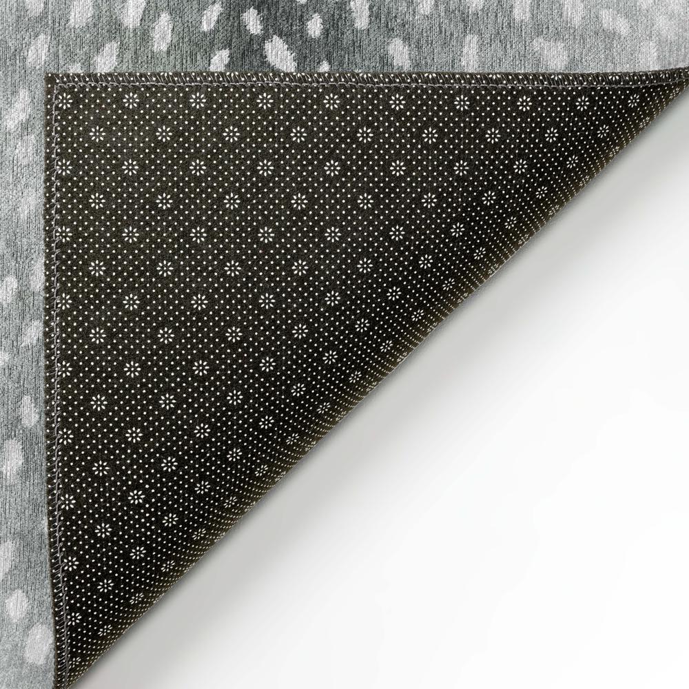 Safari Grey Animal Animal Print 8' x 10' Area Rug Grey ASF33