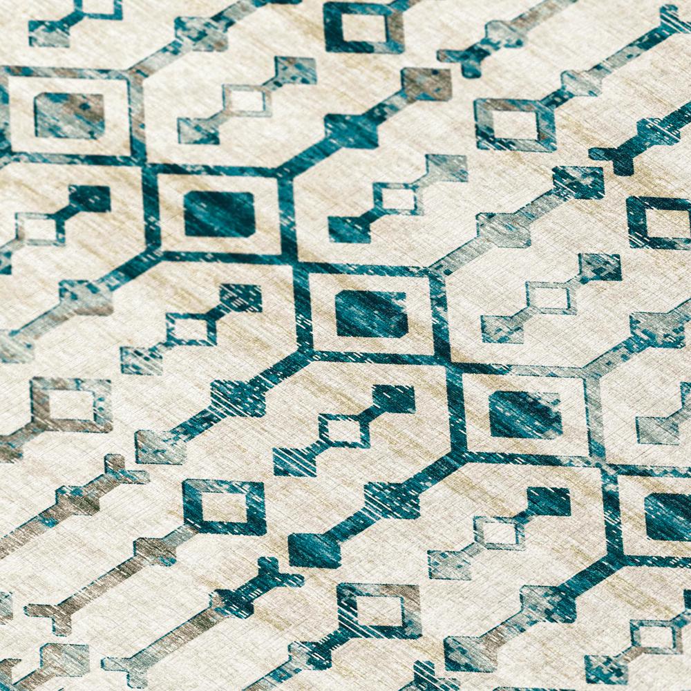 Bravado Ivory Transitional Aztec/Incan 8' x 10' Area Rug Ivory ABV38