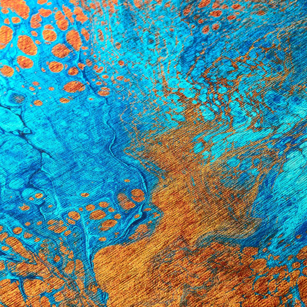 Karina Cobalt Modern Abstract 8' x 10' Area Rug Cobalt AKC38