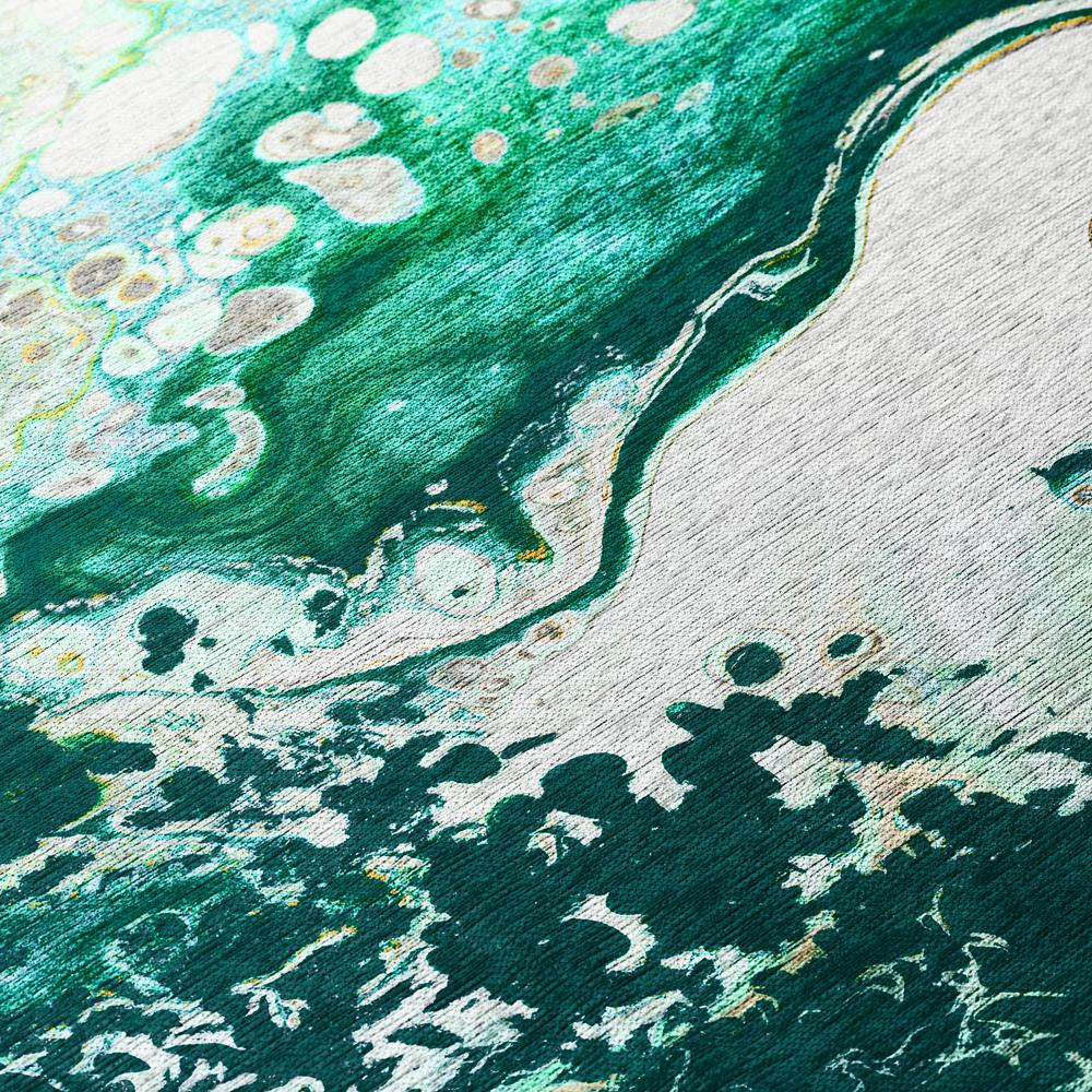 Karina Green Modern Abstract 8' x 10' Area Rug Green AKC40