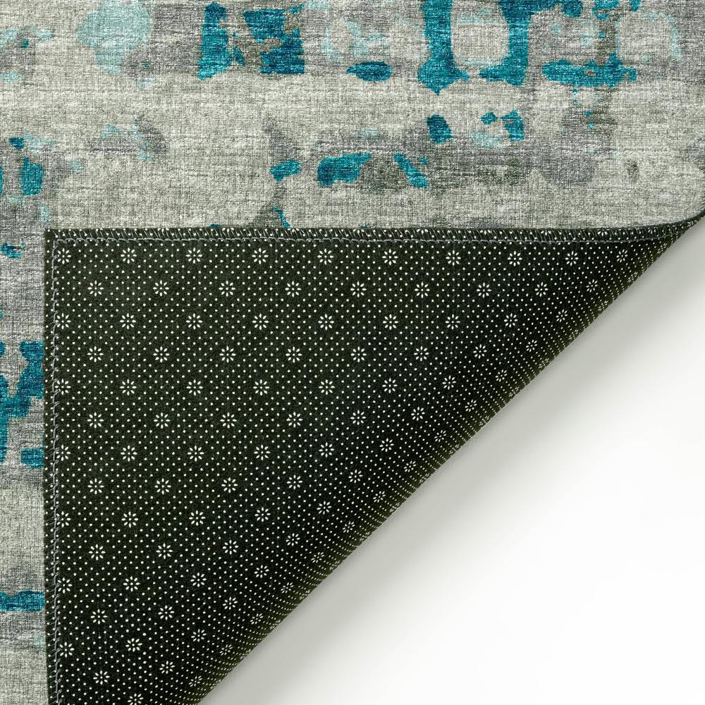 Bravado Peacock Contemporary Abstract 8' x 10' Area Rug Peacock ABV35