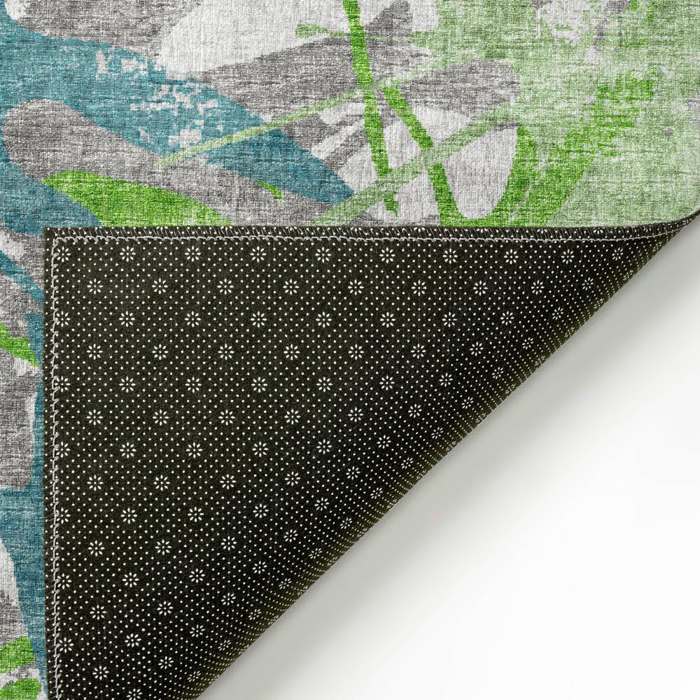 Bravado Green Contemporary Color Splash 8' x 10' Area Rug Green ABV36