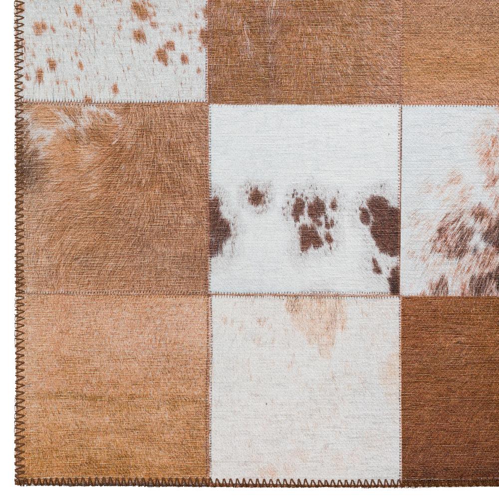 Laredo Brown Animal Patchwork 8' x 10' Area Rug Brown ALR40