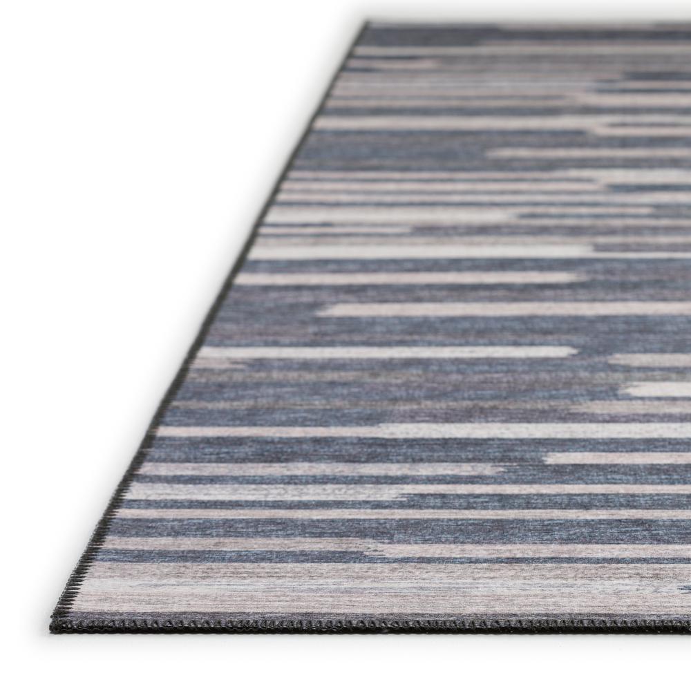 Yuma Gray Transitional Striped 8' x 10' Area Rug Gray AYU38