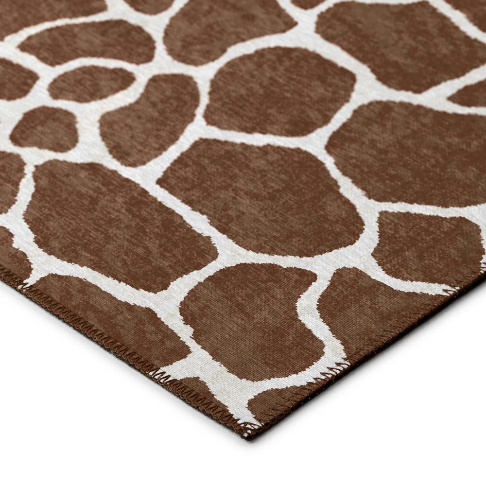 Safari Coffee Animal Animal Print 8' x 10' Area Rug Coffee ASF34
